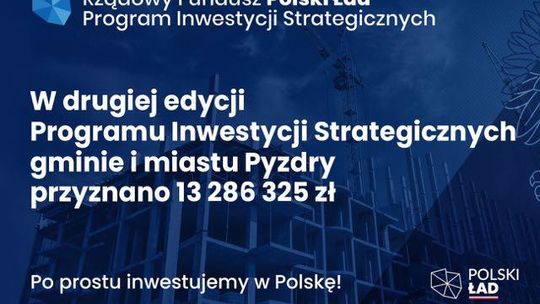 13 mln zł na trzy inwestycje. Zadzieje się w gminie Pyzdry