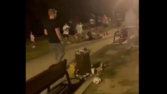 Brutalna bójka na miejskiej plaży. Jest nagranie [WIDEO]