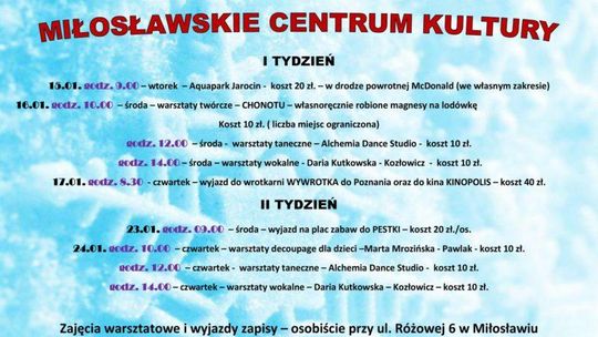 Ferie 2019 w Miłosławiu