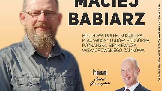 Maciej Babiarz nowym radnym Rady Miejskiej w Miłosławiu