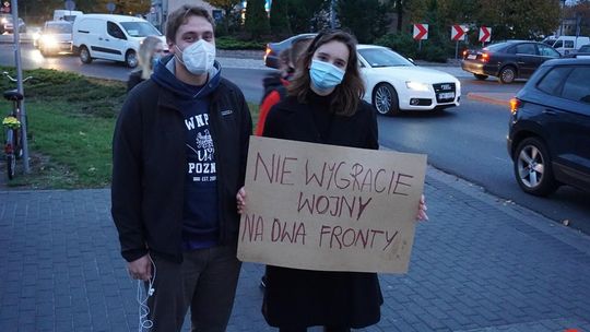 Manifestacja przeciwko zaostrzeniu prawa do aborcji we Wrześni