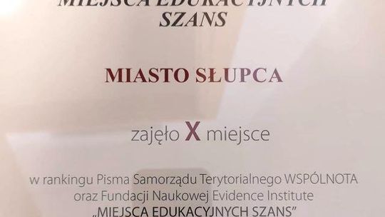 Miasto, które daje szanse uczniom. Słupca w rankingu "Wspólnoty"