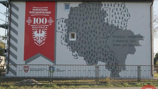 Mural na setną rocznicę