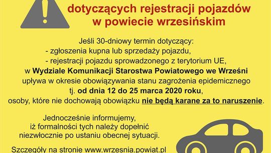 Nakładanie kar zawieszone. Wydział komunikacji stosuje taryfę ulgową