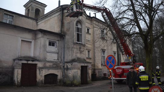 Ogień w nekielskim pałacu (galeria)