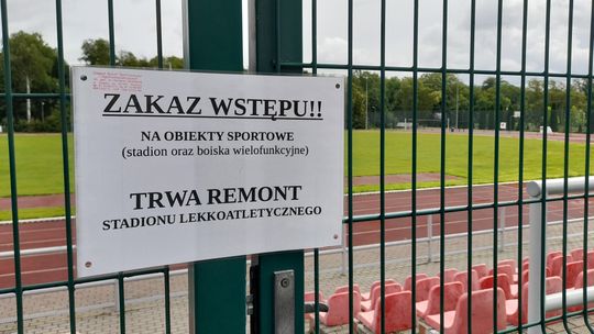 Stadion Lekkoatletyczny we Wrześni zamknięty