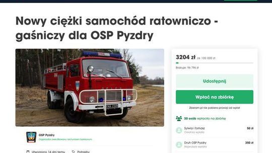 Strażacy zbierają pieniądze na nowy samochód. Pomożecie?