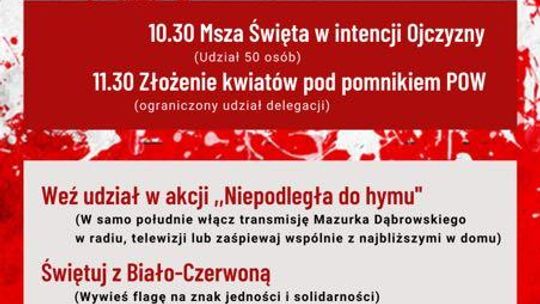 Świętowanie inne niż zwykle. 11 listopada w okrojonej wersji