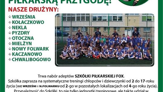 Trwa nabór do szkółki piłkarskiej FOX