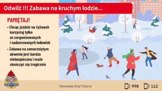 WIELKOPOLSCY STRAŻACY APELUJĄ - NIE WCHODŹCIE NA LÓD!