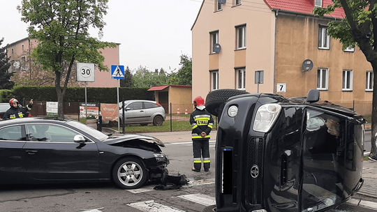 Wypadek we Wrześni. Ul. Zamysłowskiego zablokowana