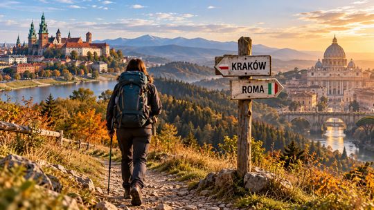 Z Krakowa pieszo do Rzymu. Niezwykły szlak przez cztery kraje. Śladami Jana Pawła II