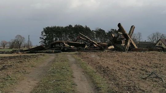 Z panoramy Szamarzewa zniknął wiatrak. Zmiotła go wichura