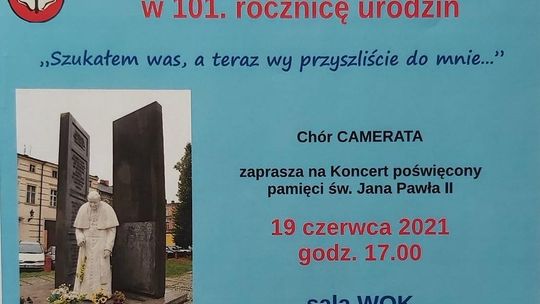 Zaproszenie na koncert  "Września - św. Janowi Pawłowi II."