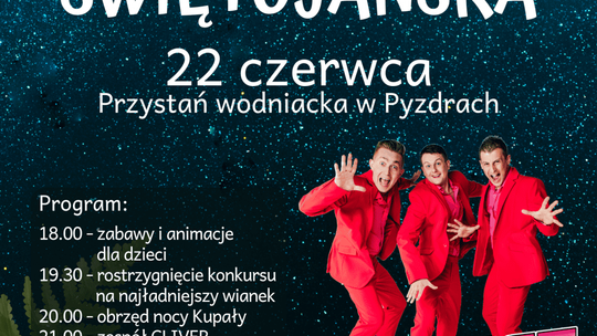 Zaproszenie na wianki w Pyzdrach. Muzyczną gwiazdą zespół Cliver