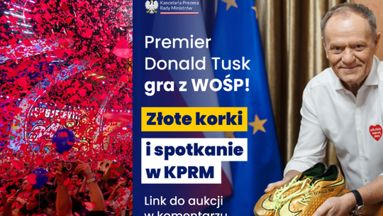 Zawrotna kwota za fanty Tuska. Premier wyprzedził Brzoskę