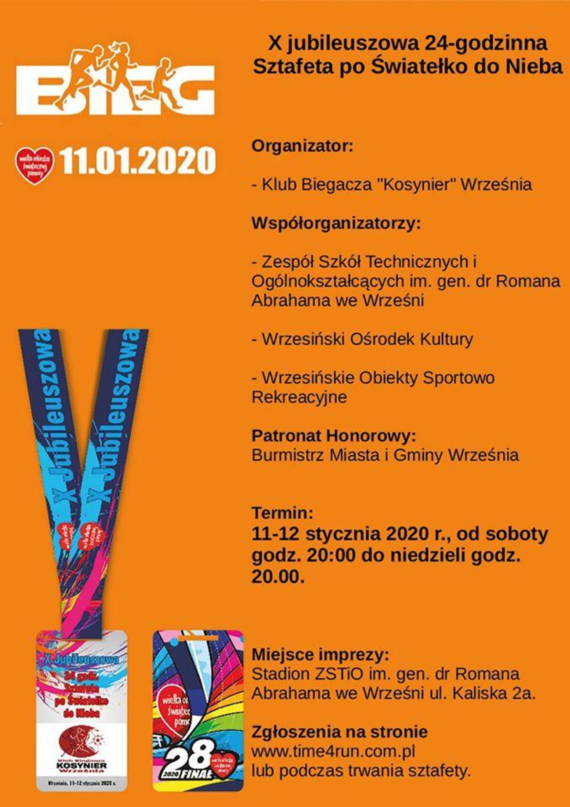 24-godzinna sztafeta na stadionie ZSTiO. Kto biegnie?