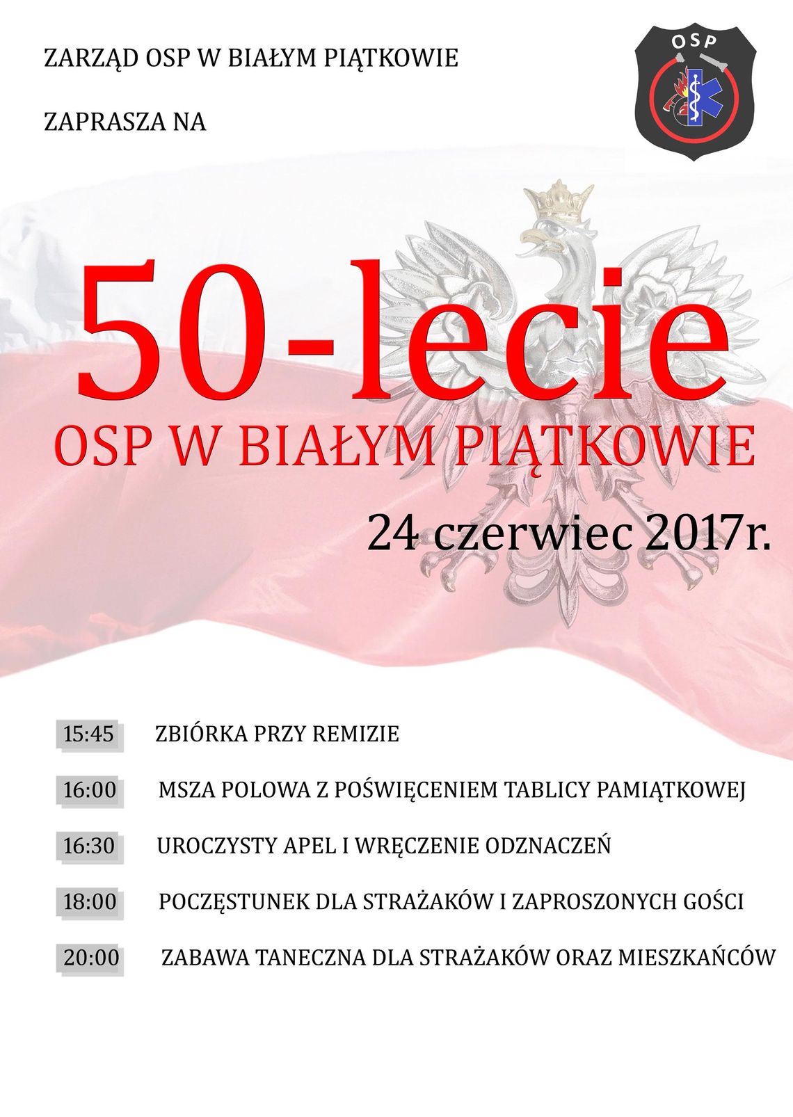 50-lecie OSP w Białym Piątkowie