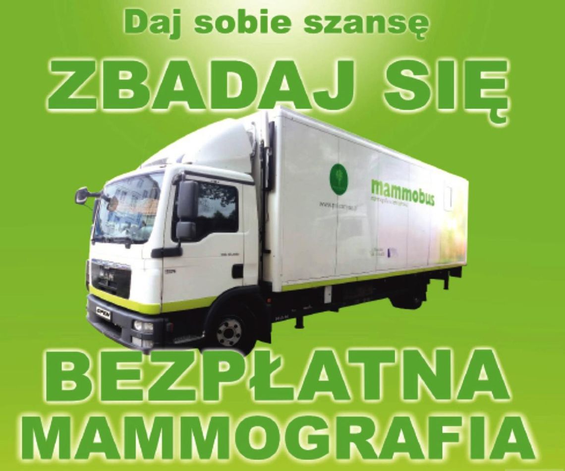 Bezpłatne badania mammograficzne