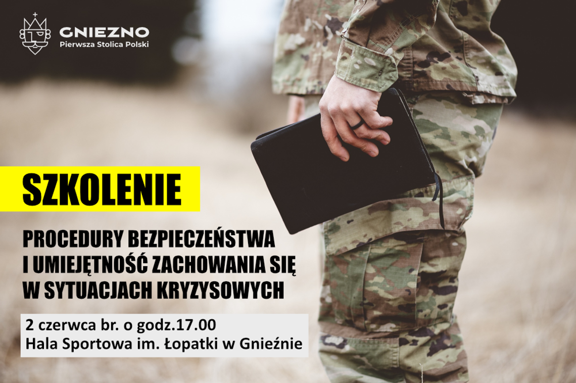 Bezpłatne szkolenie z obrony cywilnej dla mieszkańców Gniezna Bezpłatne szkolenie z obrony cywilnej dla mieszkańców Gniezna