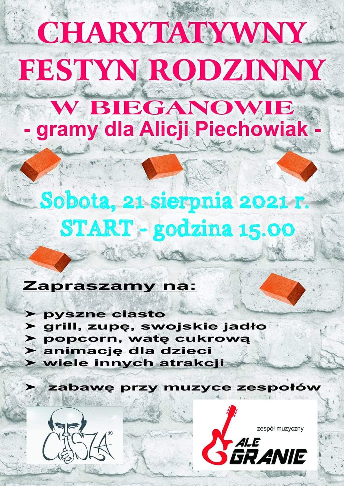 Charytatywna zabawa dla Alicji