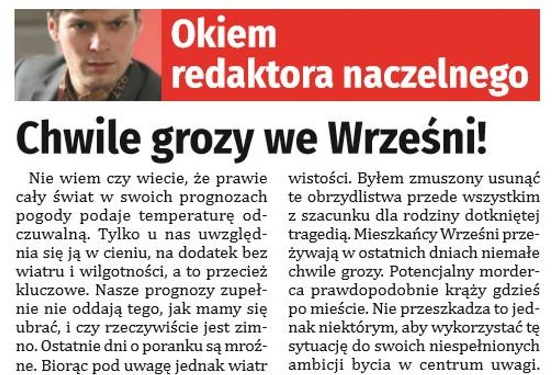 Chwile grozy we Wrześni