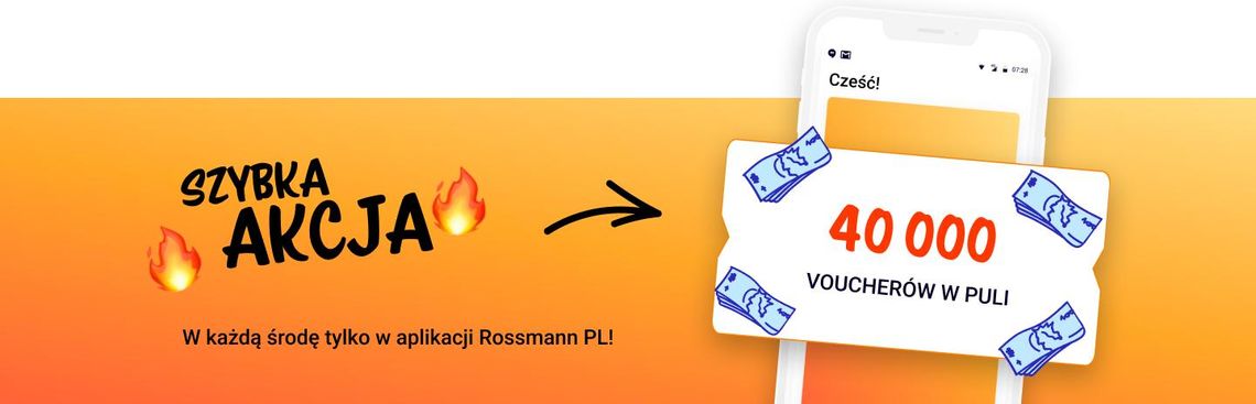 Co tydzień do zdobycia 40 tys. voucherów - wraca „Szybka akcja” w aplikacji Rossmann PL