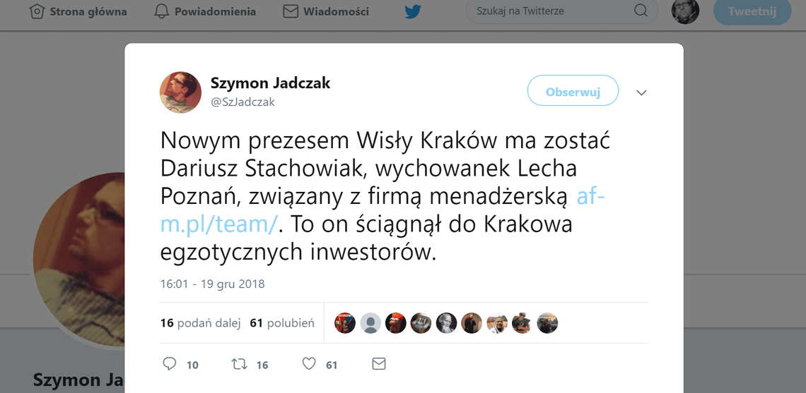 Dariusz Stachowiak prezesem Wisły Kraków?