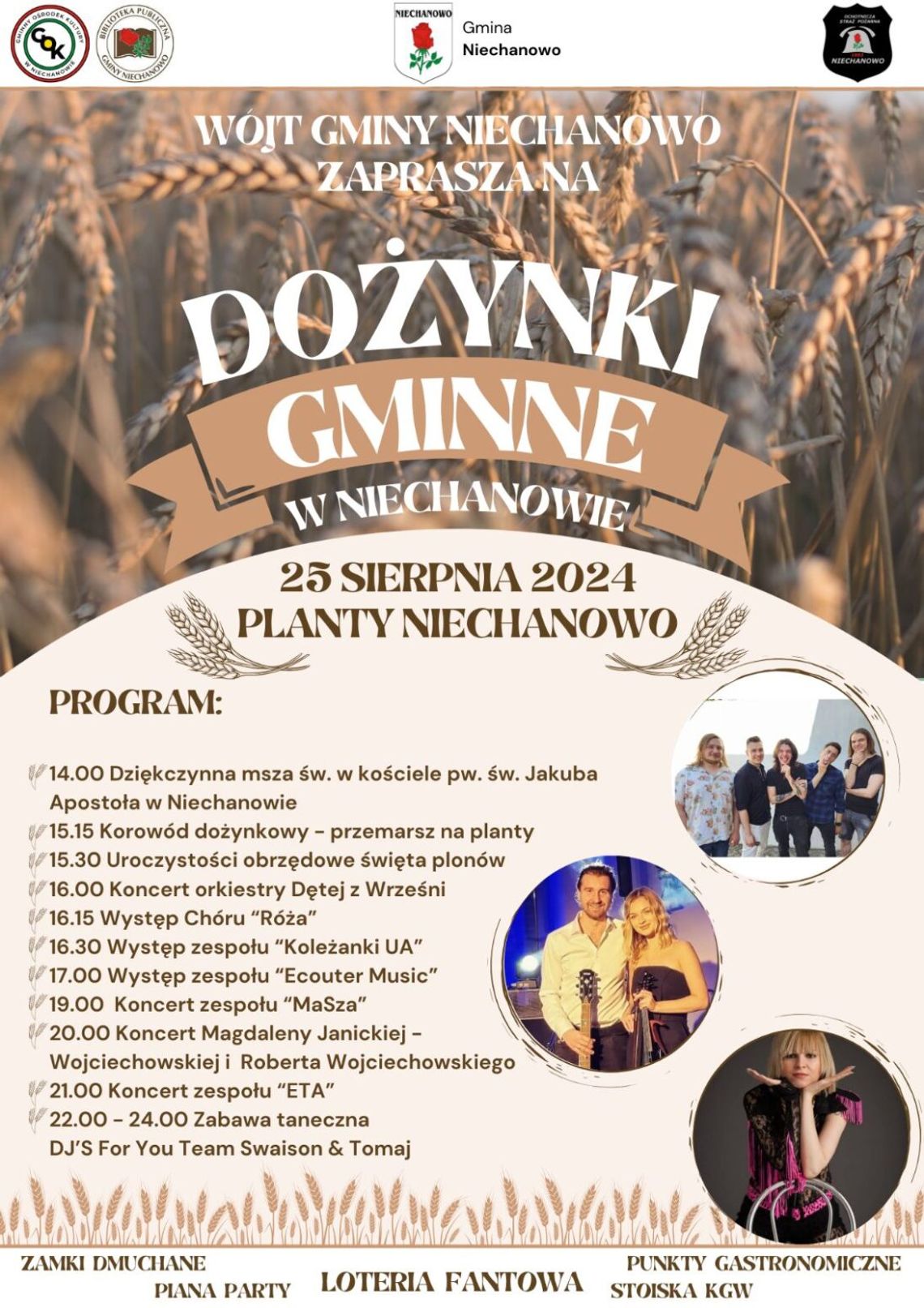 Dożynki gminne w Niechanowie. Znamy gwiazdę wieczoru