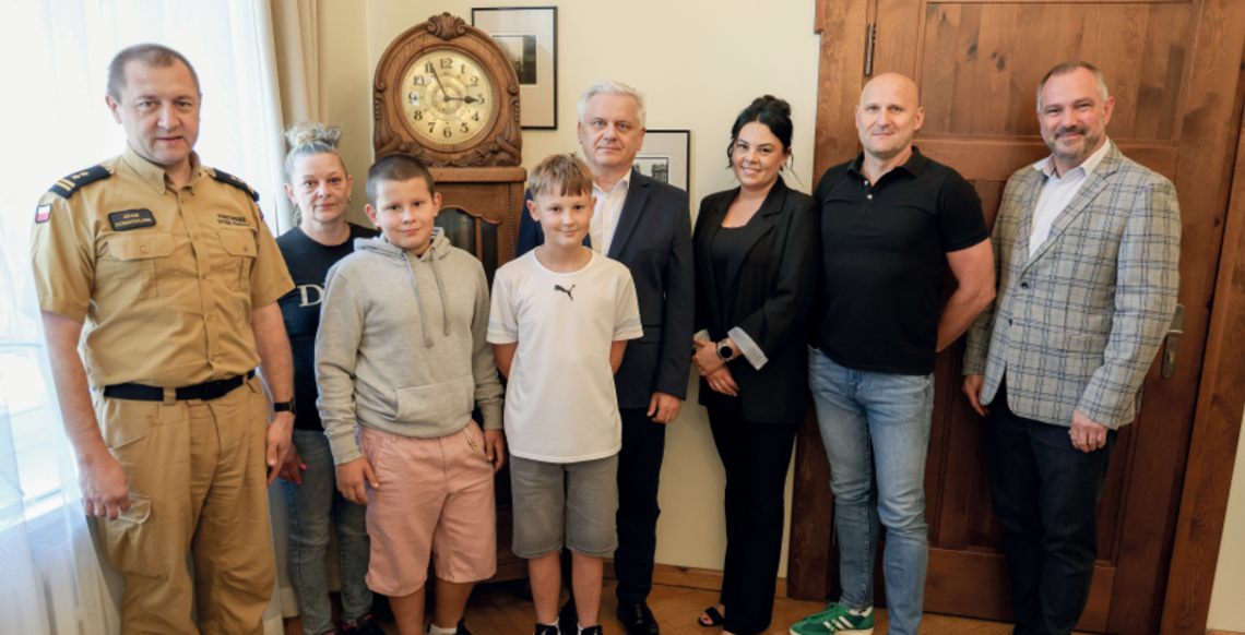 Dwaj 12-latkowie uratowali rówieśnika – burmistrz Wrześni podziękował młodym bohaterom