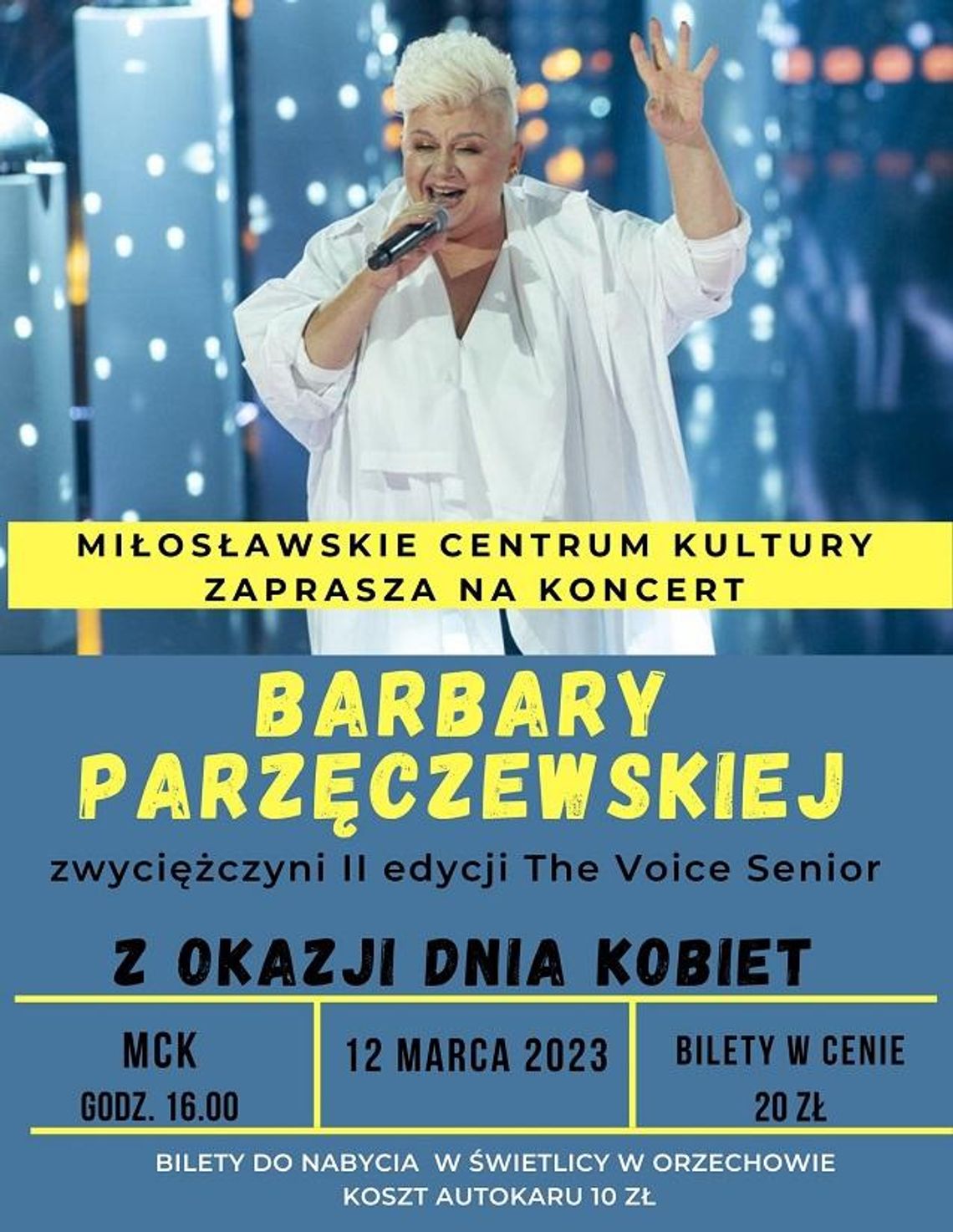 Dzień Kobiet z Barbarą Parzęczewską. Bilety już są!