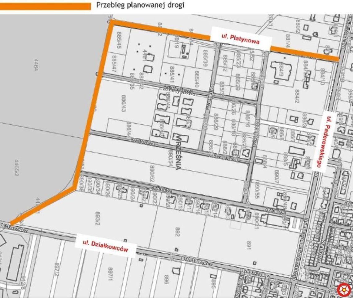 Dziś rusza budowa drogi łączącej ul. Paderewskiego z ul. Działkowców