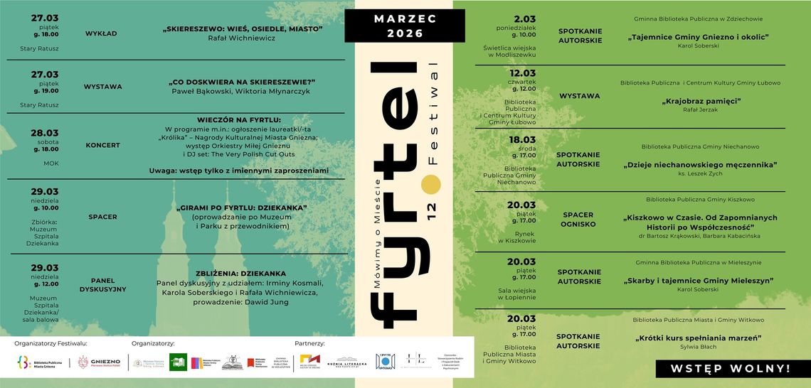 Festiwal Fyrtel po raz dwunasty. Spotkania, wystawy i koncerty w gminie Gniezno