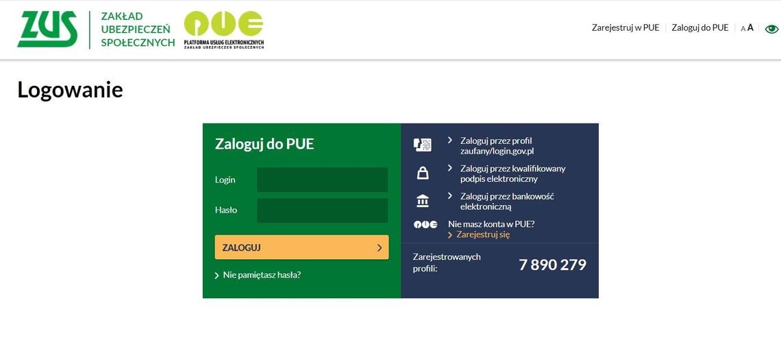 Informacja o stanie konta ubezpieczonego już na PUE ZUS