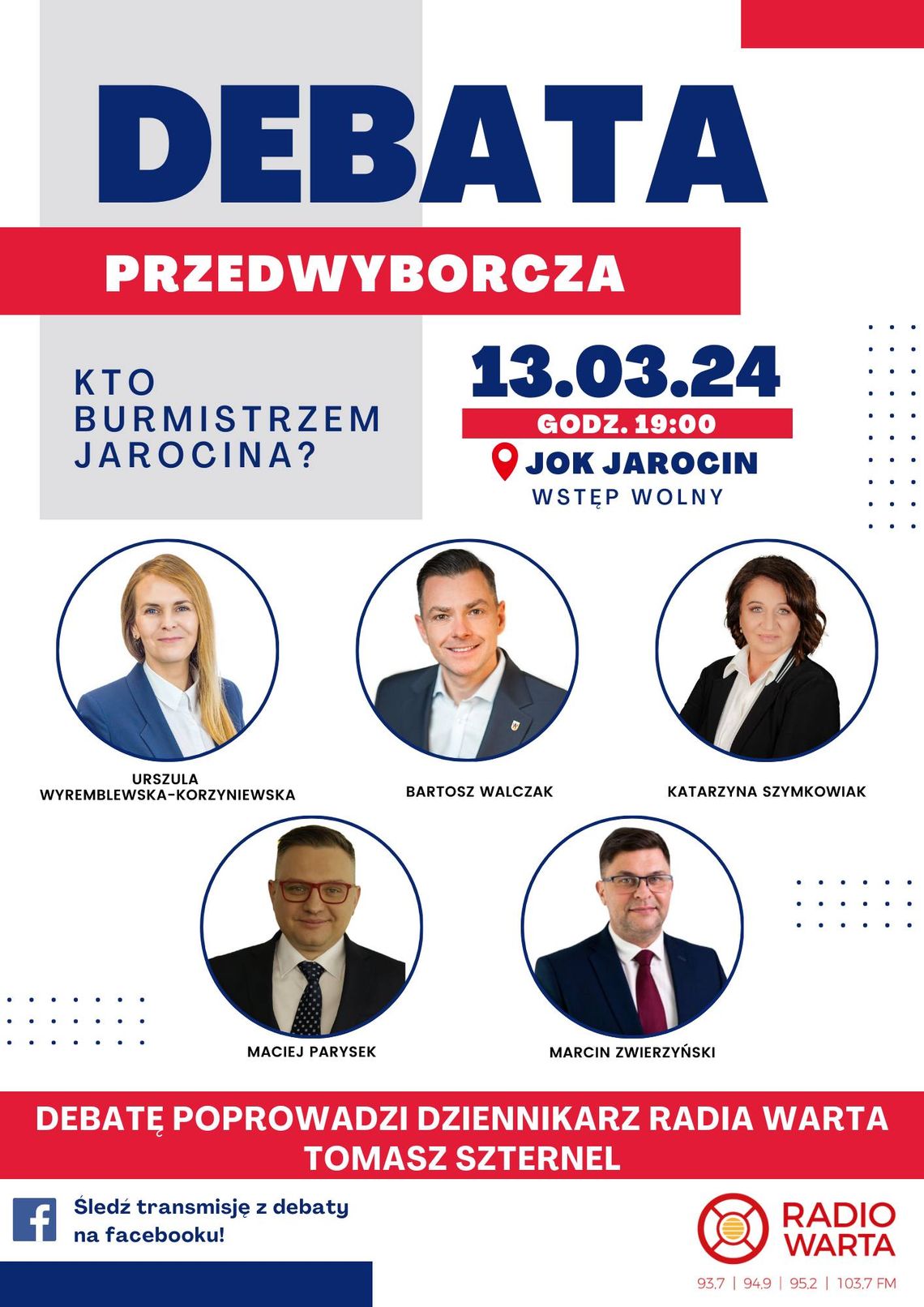 Kto zostanie burmistrzem Jarocina? Dziś przedwyborcza debata Radia Warta!