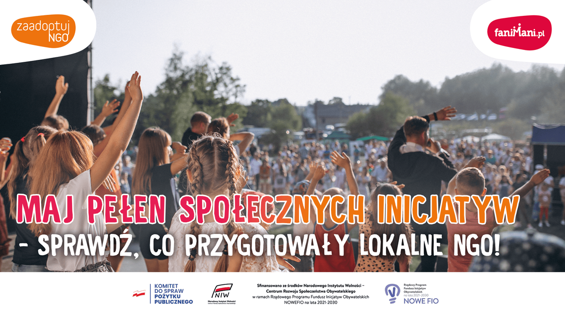 Maj pełen społecznych inicjatyw – sprawdź, co przygotowały lokalne NGO!