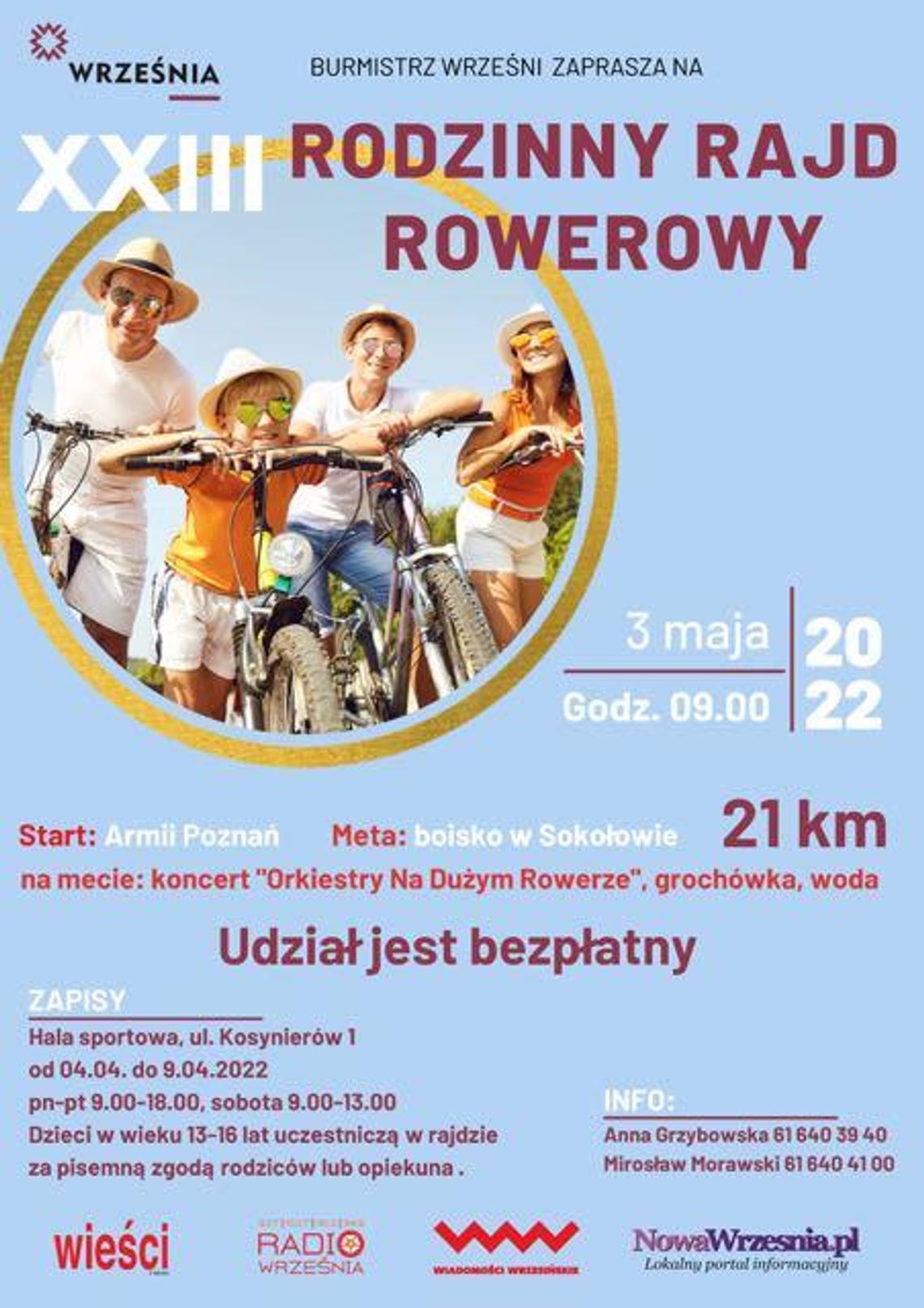 Majówka na rowerze? Czemu nie! Rajd we Wrześni już 3 maja