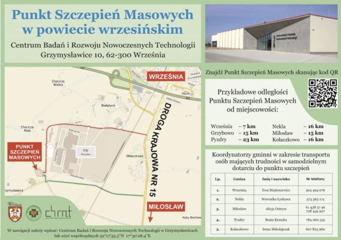 Masowy punkt szczepień powstaje w Grzymysławicach