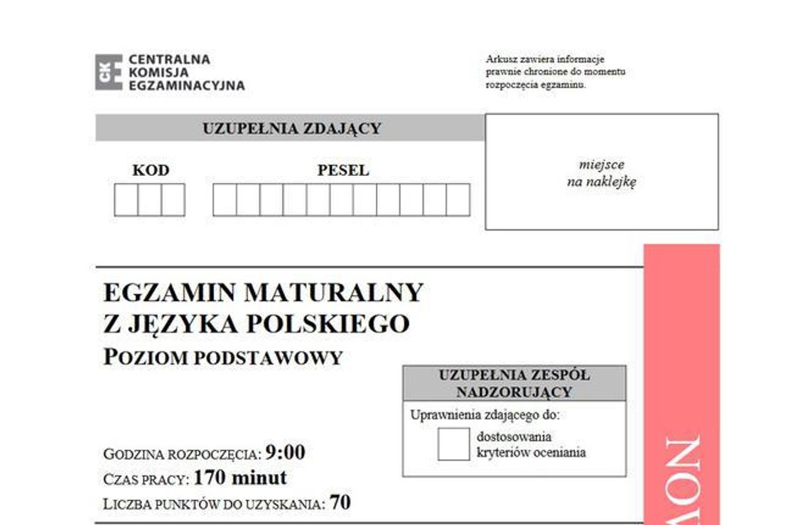 Matura 2019. - Polski był łatwy - mówią uczniowie ZSTiO