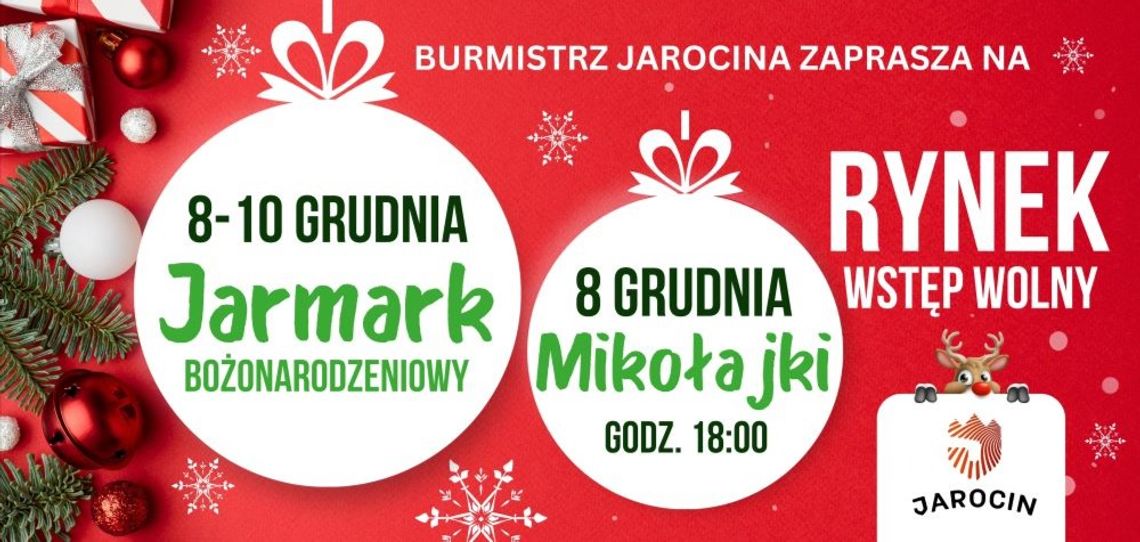 Mikołajki i jarmark świąteczny na jarocińskim rynku