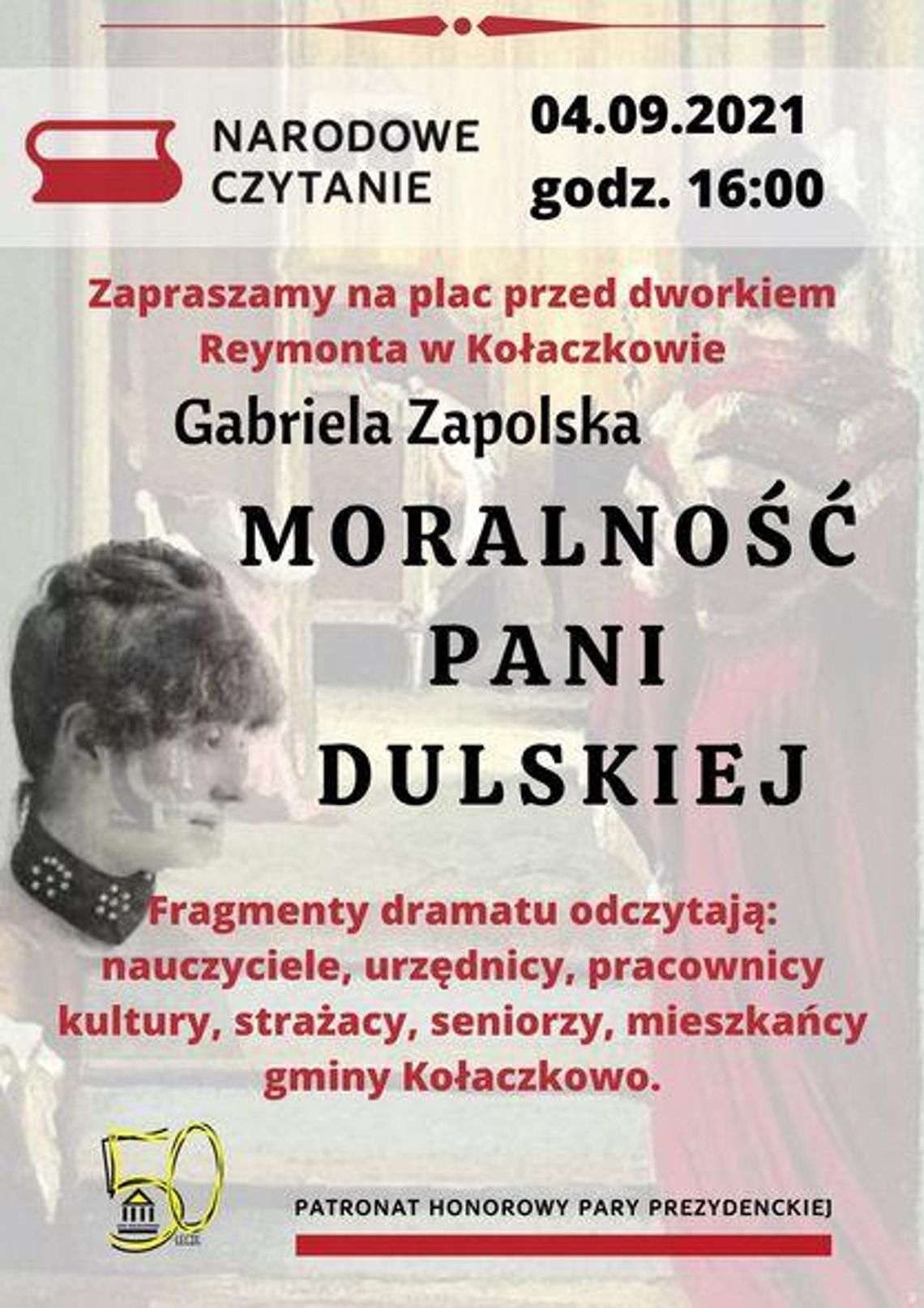 „Moralność” w pałacu. Zaproszenie na Narodowe Czytanie