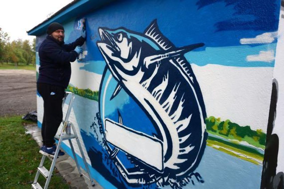 Nad zalewem powstaje mural. Miejsce nieco zaskakuje (galeria)