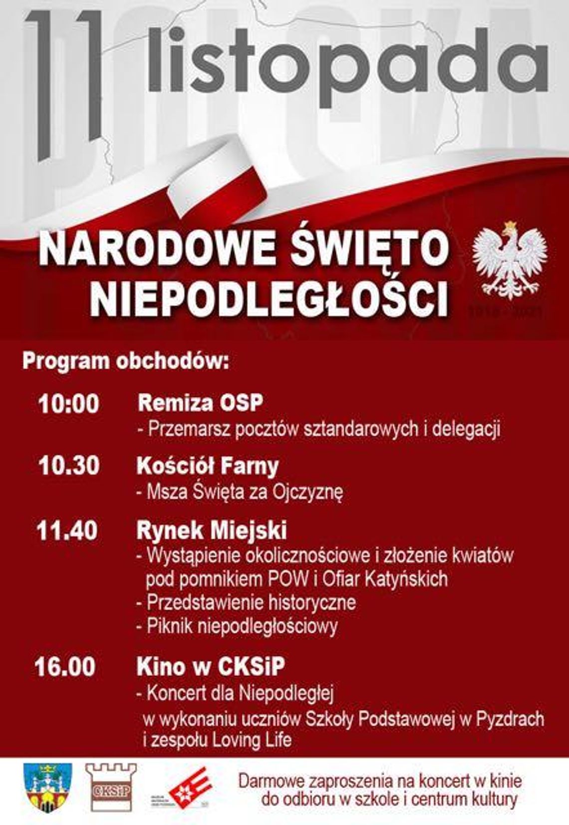 Obchody Święta Niepodległości w Pyzdrach. Będzie słodko