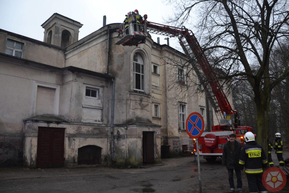 Ogień w nekielskim pałacu (galeria)