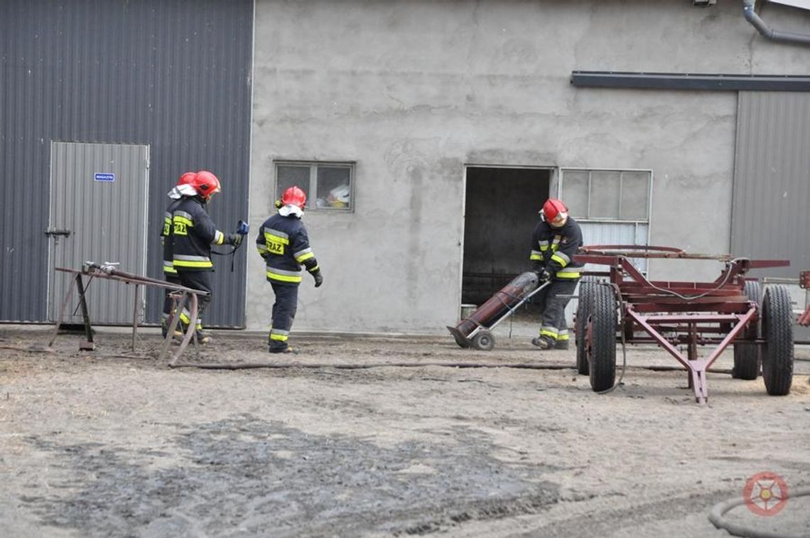 Płonęła butla z acetylenem (galeria)