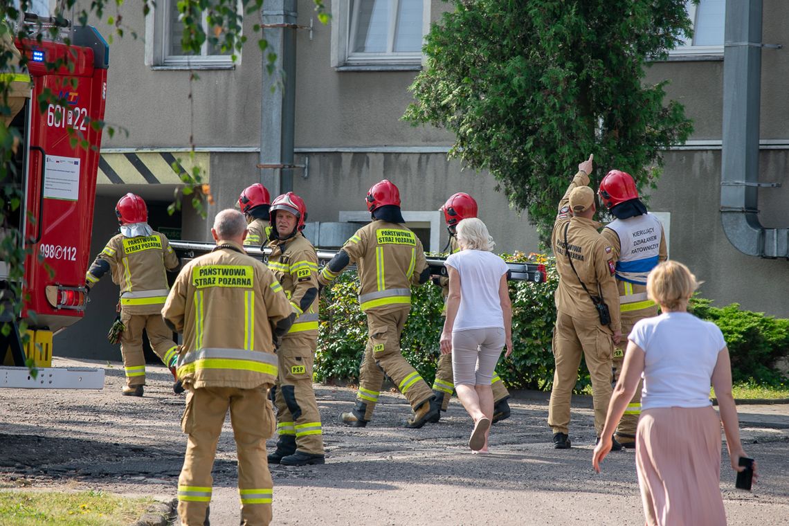 Pożar i ewakuacja Domu Pomocy Społecznej w Śremie