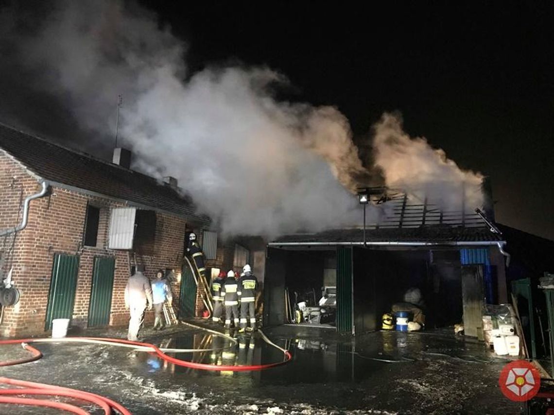Pożar w gospodarstwie w Miłosławiu