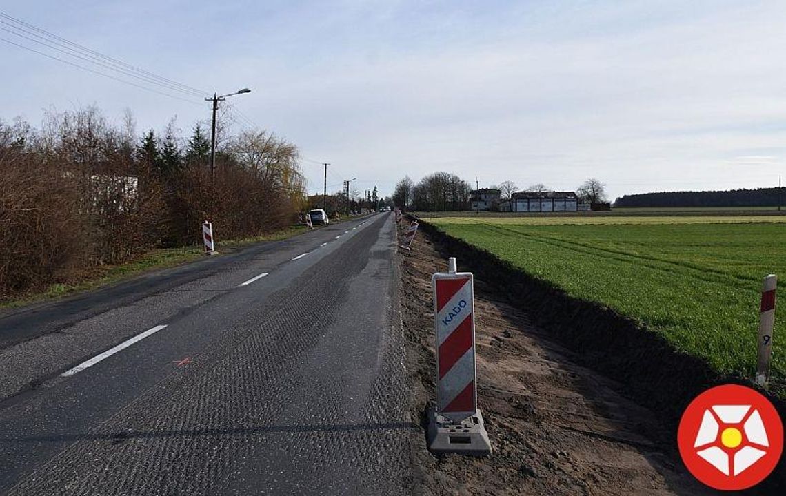 Remontują drogę do Środy Wielkopolskiej