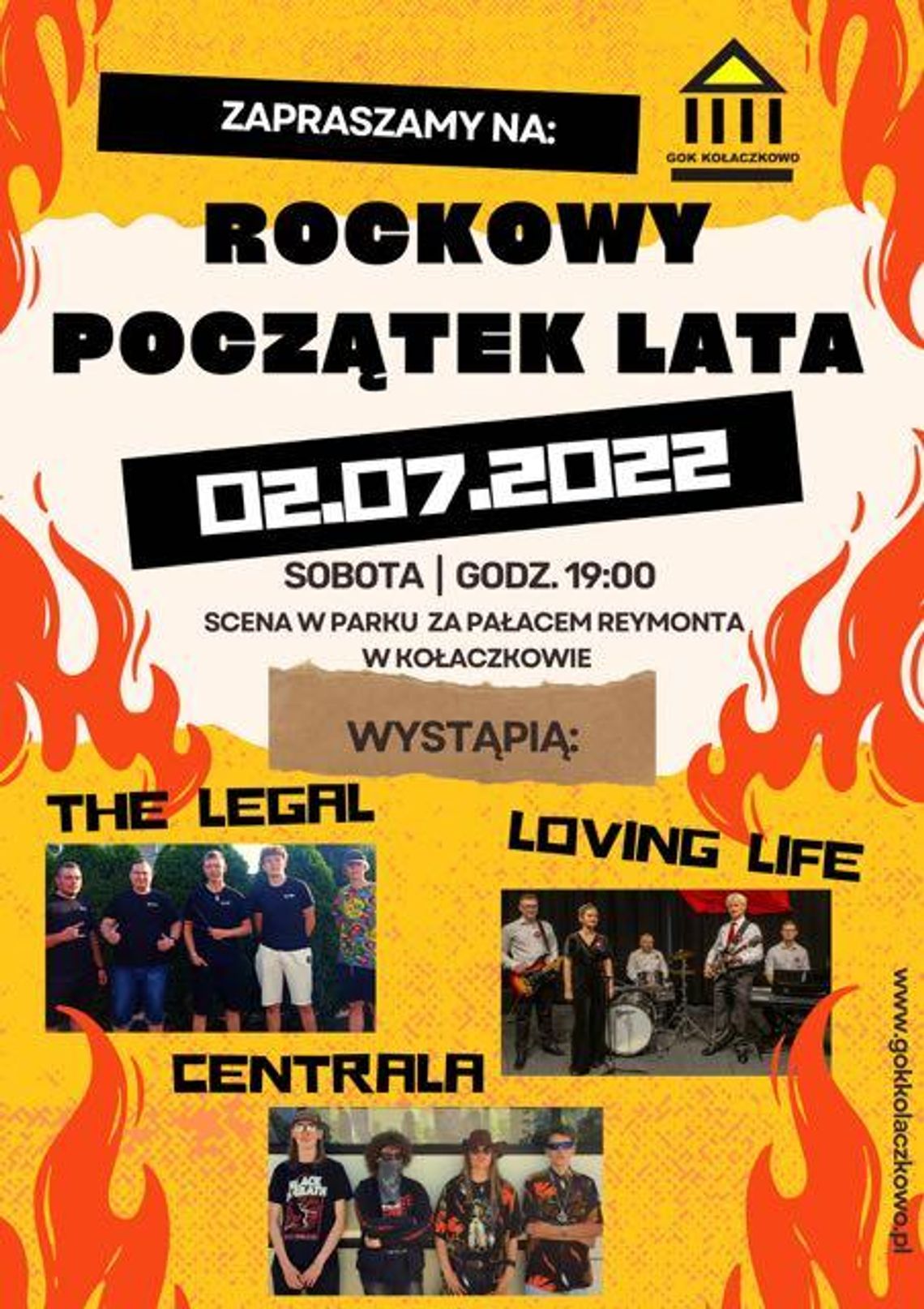 "Rockowy Początek Lata" w Kołaczkowie. Zagrają trzy zespoły