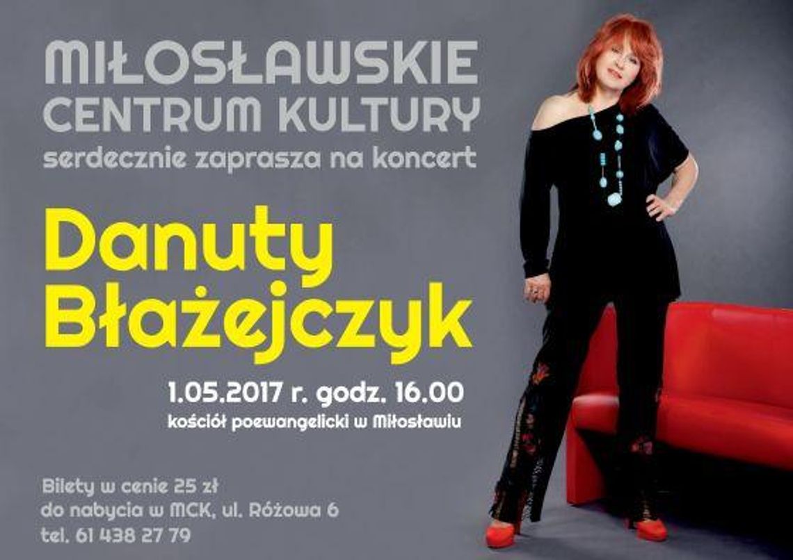 Ruszyła sprzedaż biletów na koncert Danuty Błażejczyk